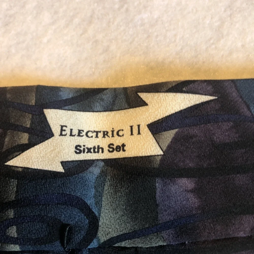 Grateful Dead Tie Electric 2 Sixth Set 100% Silk‎ multicolored Jerry Garcia